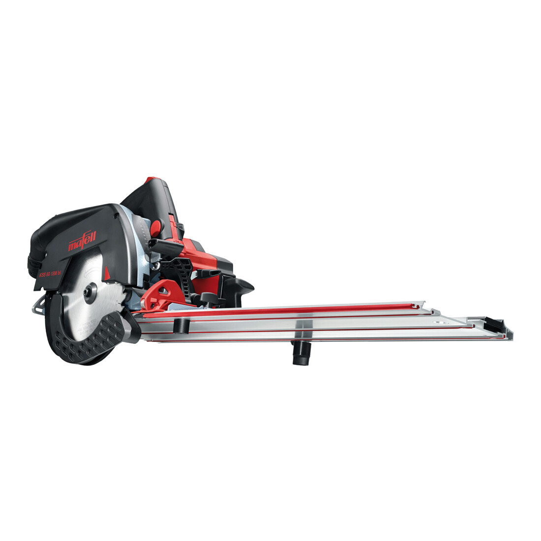 Mafell Scie plongeante sans fil KSS 60 18M bl avec rail de guidage en coffret de transport