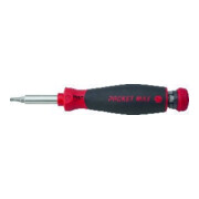 Magazinbithalter Bitmagazin PocketMax® mechanik 8-tlg.Schlitz/PH/PZD/TX WIHA