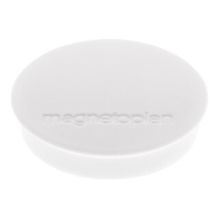 Magnet Basic blanc Diamètre 30×H 8 mm Force d’adhérence 0,7 kg