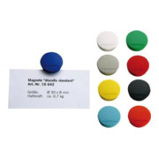 Magnet Basic rot D.30xH.8mm Haftkraft 0,7kg-1