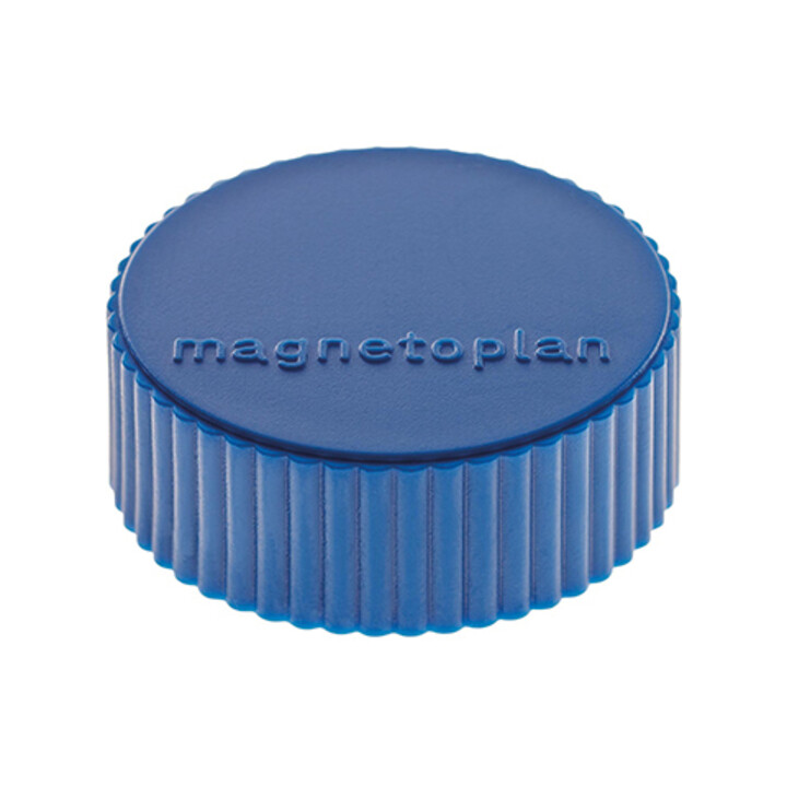 Magnet D34mm, lot de 10, force d'adhérence 2000g, bleu foncé