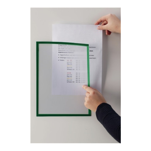 Magnetoplan magnetofix-Magnetrahmen, 5 Stück, grau, A5