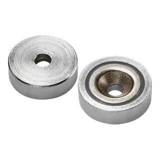 Magnete piatto con foro, neodimio, ⌀16mm