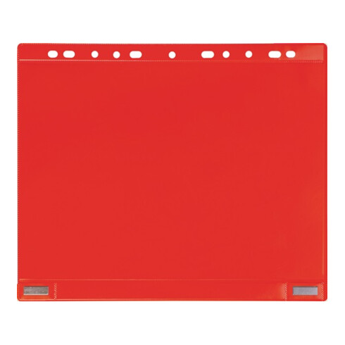 Magnetische Sichttasche B265xH315mm rot f.Format DIN A4 TARIFOLD