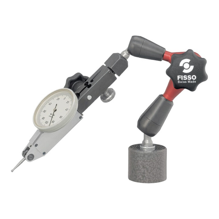 Magnetmessstativ STRATO-LINE R. 130mm Gesamt-H. 210mm Haftkraft 300 N FISSO