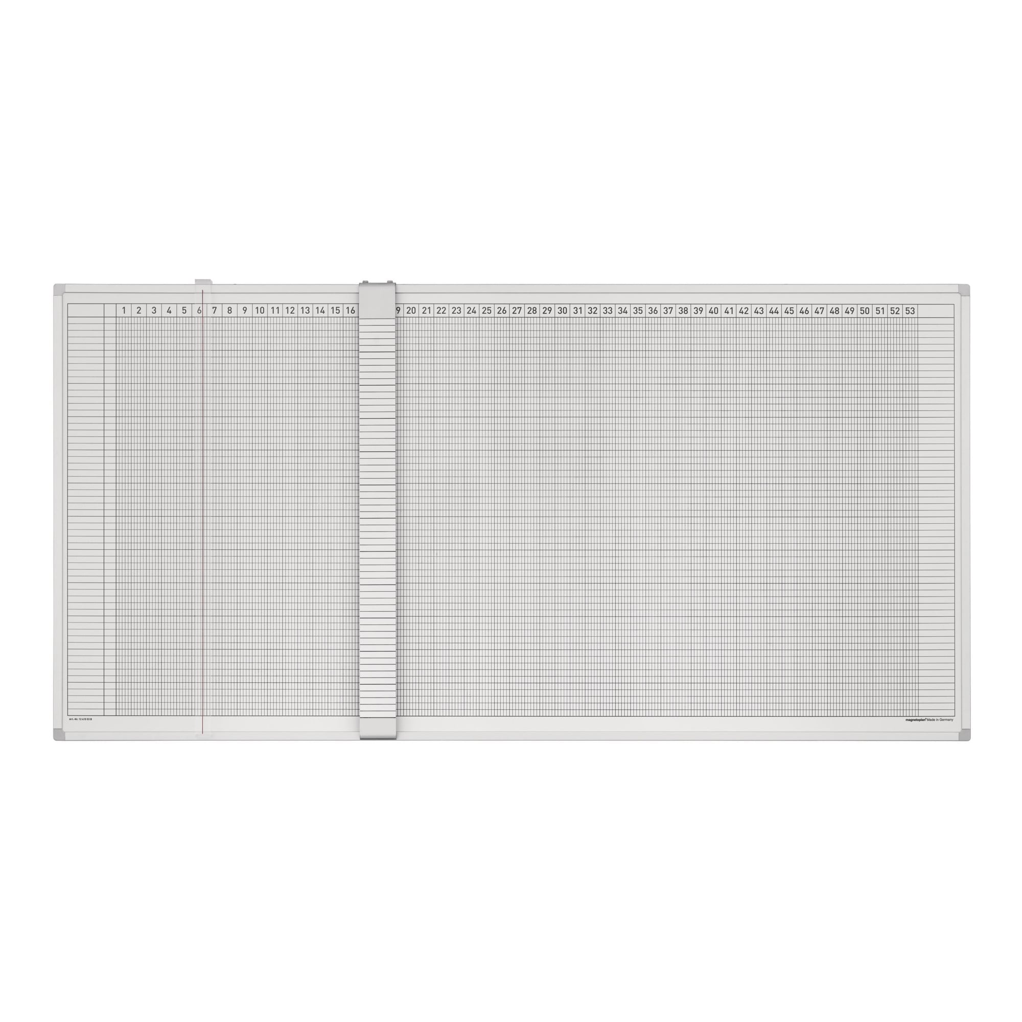 Magnetoplan Aktivitäten- und Urlaubsplaner, Deutsch, 5 Tage, 80 Mitarbeiter ; HOLTZ