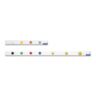 MAGNETOPLAN Barre magnétique L1000×I50 mm blanche auto-adhésive