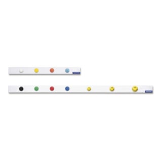 Magnetoplan Barre magnétique murale, blanche, 10 pièces 500 mm