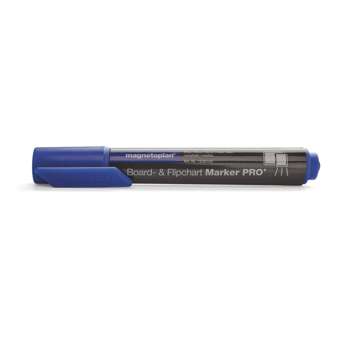 Magnetoplan Board- und Flipchartmarker Pro+, blau, 4 Stück