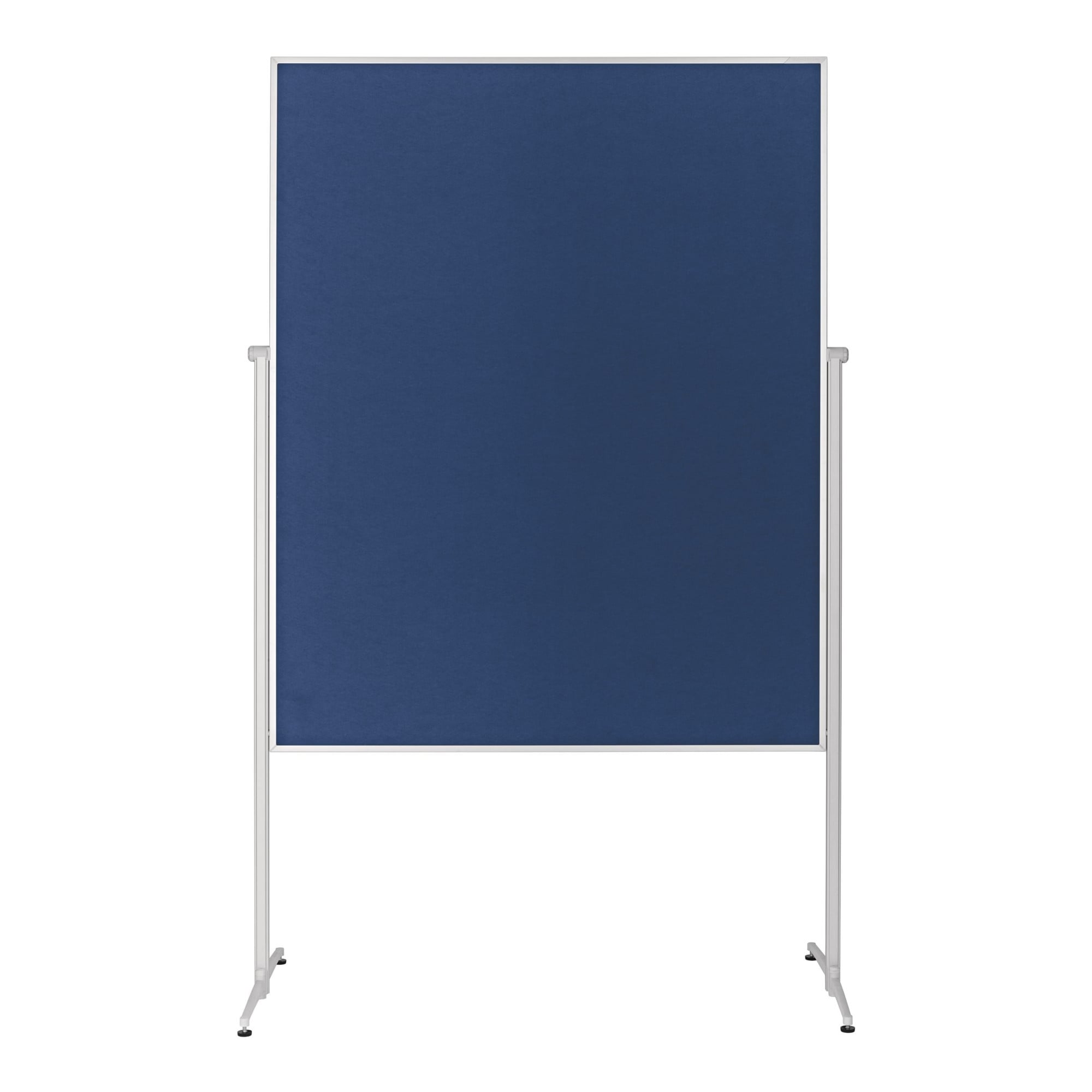 Magnetoplan Design-Moderatorentafel "evolution plus" einteilig, Filz blau, 1200 x 1500 mm ; HOLTZ