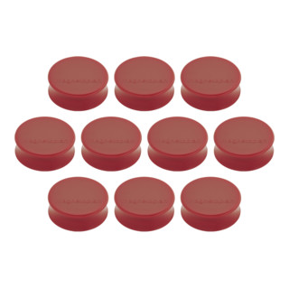Soennecken Magnetoplan Ergo-Magnete, Large, Rot, Pack A 10 Stück