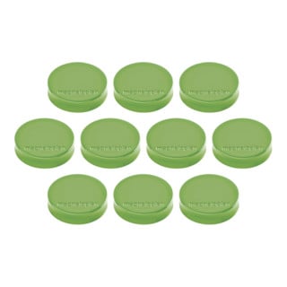 Soennecken Magnetoplan Ergo-Magnete, Medium, Maigrün, Pack A 10 Stück