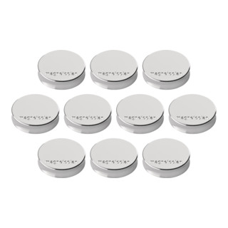 Soennecken Magnetoplan Ergo-Magnete, Medium, Silber, Pack A 10 Stück