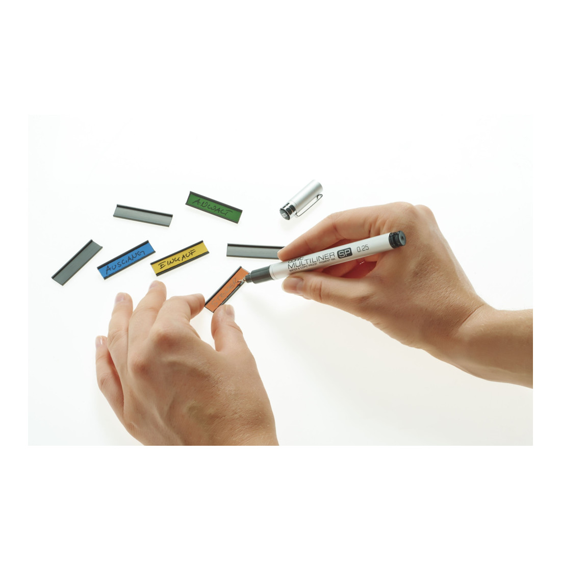 Magnetoplan ferrocard-Etiketten, sortiert, 60 x 10 mm