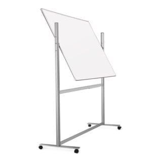 Magnetoplan ferroscript-Schreibtafel mobil, doppelseitig, drehbar, 2200 x 1200 mm