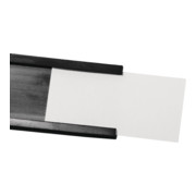 Étiquette à papier l. 37 mm avec film transparent pour profil C magnétique l. 40