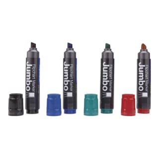 Magnetoplan Flipchart-Marker Jumbo, sortiert, 4 Stück