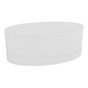 Magnetoplan Kommunikationskarte oval, 190 x 110 mm, 500 Stück, weiß, oval 192 x 111 mm, 500 BL