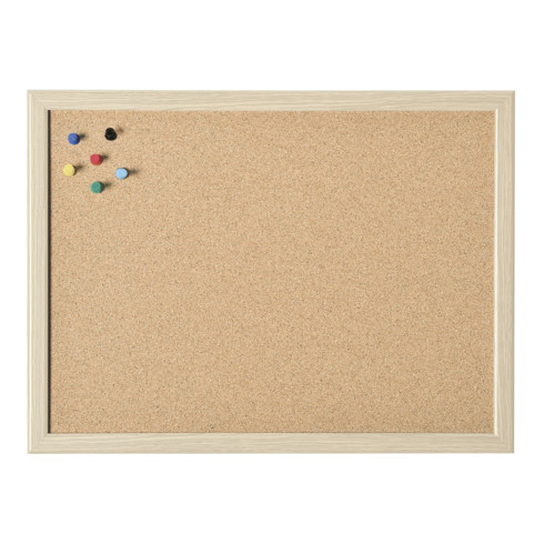Magnetoplan Korktafel mit Holz-Rahmen, 800 x 600 mm
