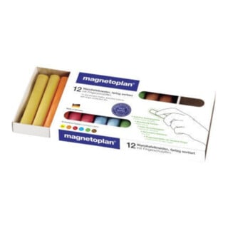 Magnetoplan Kreide farbig, abgerundet