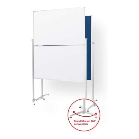 Magnetoplan Laufrolle für Vier- und Achtkantsäulen
