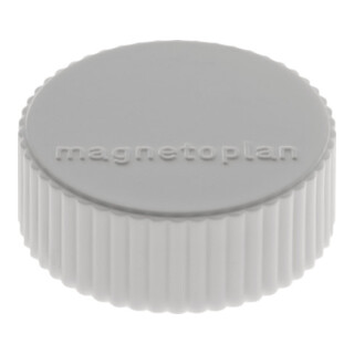 Magnetoplan Magnet Discofix Magnum, 10 pièces, gris