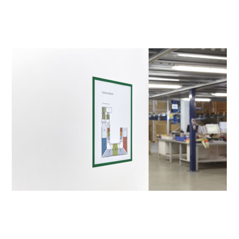 Magnetoplan magnetofix-Magnetrahmen, 5 Stück, A3, grün