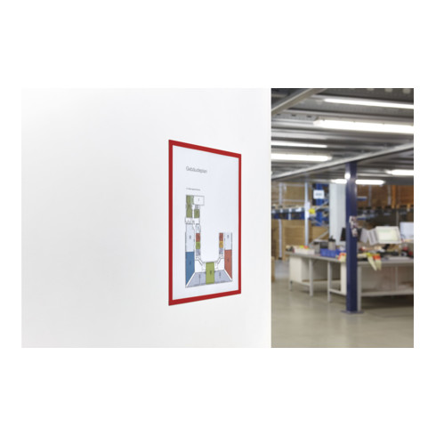 Magnetoplan magnetofix-Magnetrahmen, 5 Stück, A3, rot