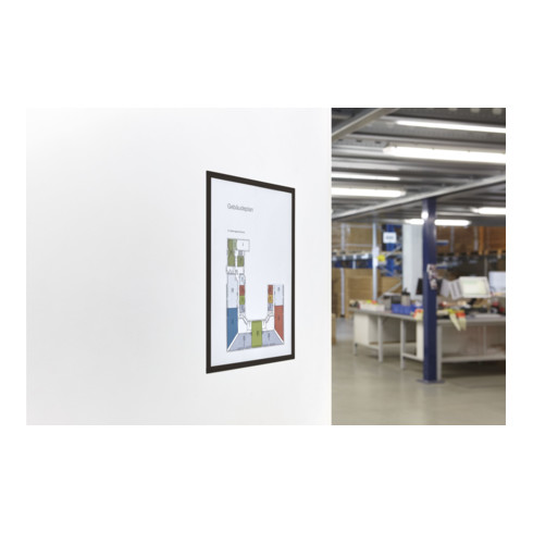 Magnetoplan magnetofix-Magnetrahmen, 5 Stück, A3, schwarz