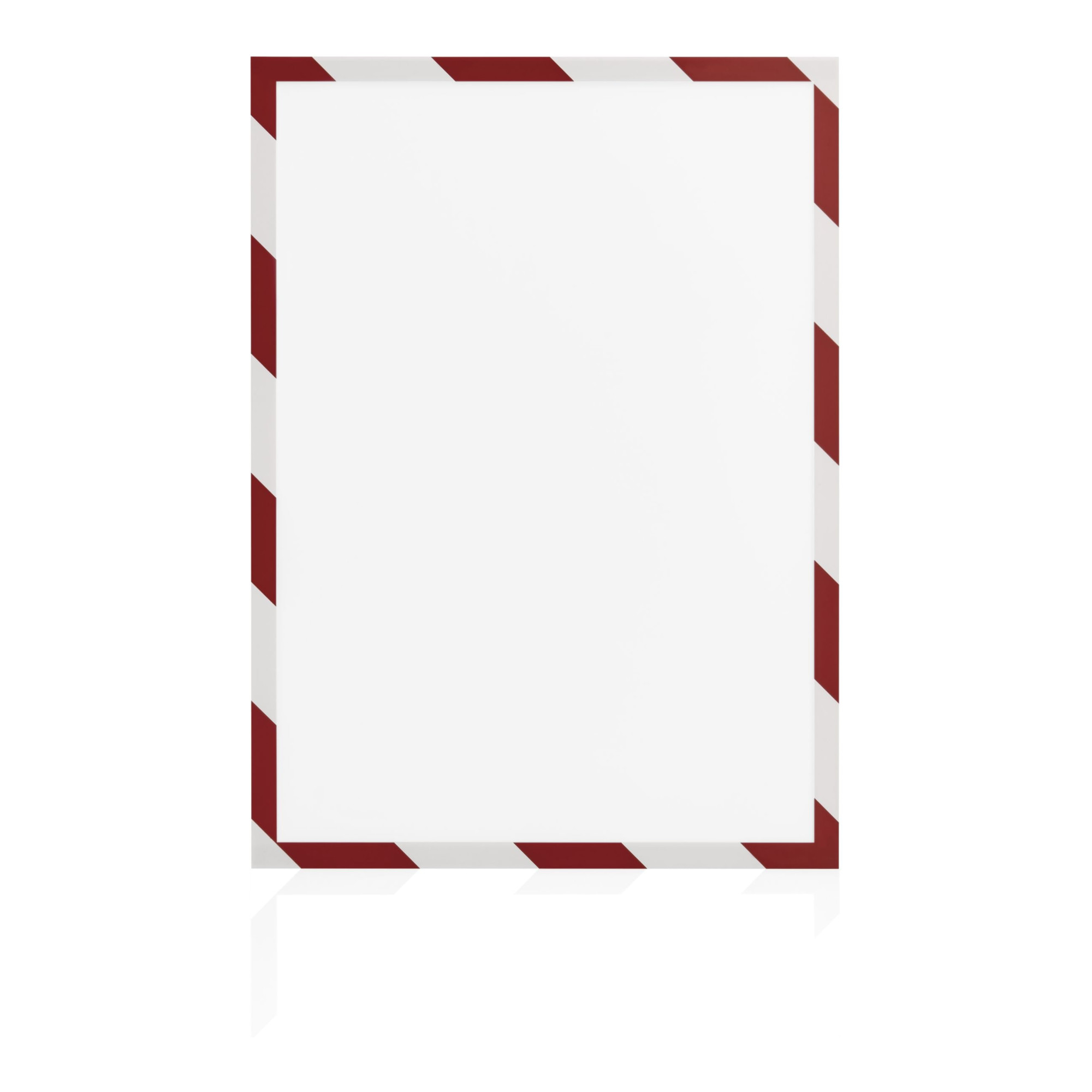 Magnetoplan magnetofix Magnetrahmen SAFETY, 5 Stück, A4, rot-weiß
