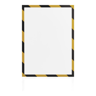 Magnetoplan magnetofix Magnetrahmen SAFETY, 5 Stück, A4, signalgelb-schwarz