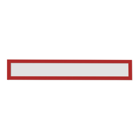 Magnetoplan magnetofix-Magnetrahmen Topsign, 5 Stück, rot, A5 quer/A4 hoch 232 x 52 mm