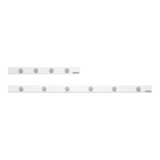 Magnetoplan magnetowand-Leiste, 500 mm, weiß, mit 4 Magneten