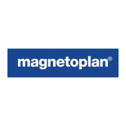 Magnetoplan magnetowand-Leiste, 500 mm, weiß, mit 4 Magneten