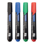 Marqueurs p. tableau blanc bleu/vert/rouge/noir graduation 1,5-3 mm pointe ronde