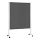 Magnetoplan Mobile Kommunikationswand, Filz grau, 1200 x 1500 mm