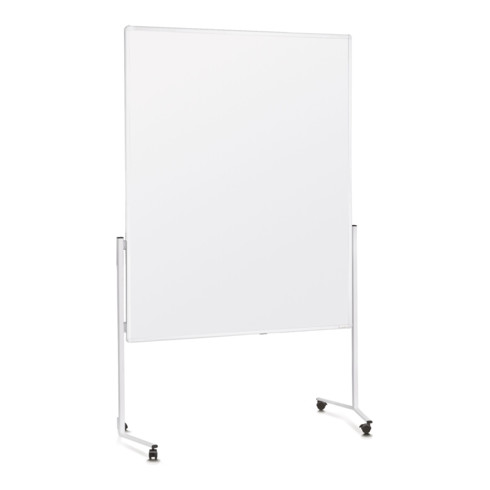 Magnetoplan Moderationstafel mit weißem Rahmen, einteilig, Karton weiß, 1200 x 1500 mm