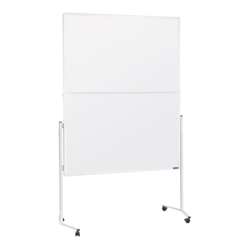 Magnetoplan Moderationstafel mit weißem Rahmen, klappbar, Karton weiß, 1200 x 1500 mm