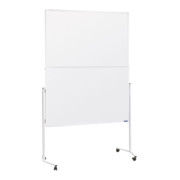 Magnetoplan Moderationstafel mit weißem Rahmen, klappbar, Karton weiß, 1200 x 1500 mm