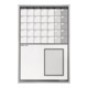 Magnetoplan Monatsplaner CC, 625 x 920 mm, 7 x 5-1