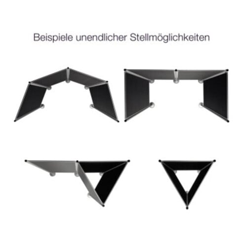 Magnetoplan Präsentationswand stationär, 3 Tafeln