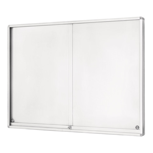 Magnetoplan Schaukasten Klassik mit Schiebetüren für den Innenbereich, 2205 x 1050 x 60 mm, 30 x A4 60 mm 1050 mm