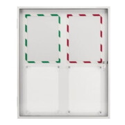 Magnetoplan Schaukasten SP mit Acrylglas, Innenbereich, 870 x 750 x 40 mm, 6 x A4 40 mm-4