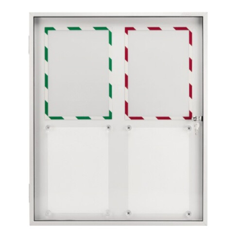 Magnetoplan Schaukasten SP mit Acrylglas, Innenbereich, 870 x 750 x 40 mm, 6 x A4 40 mm