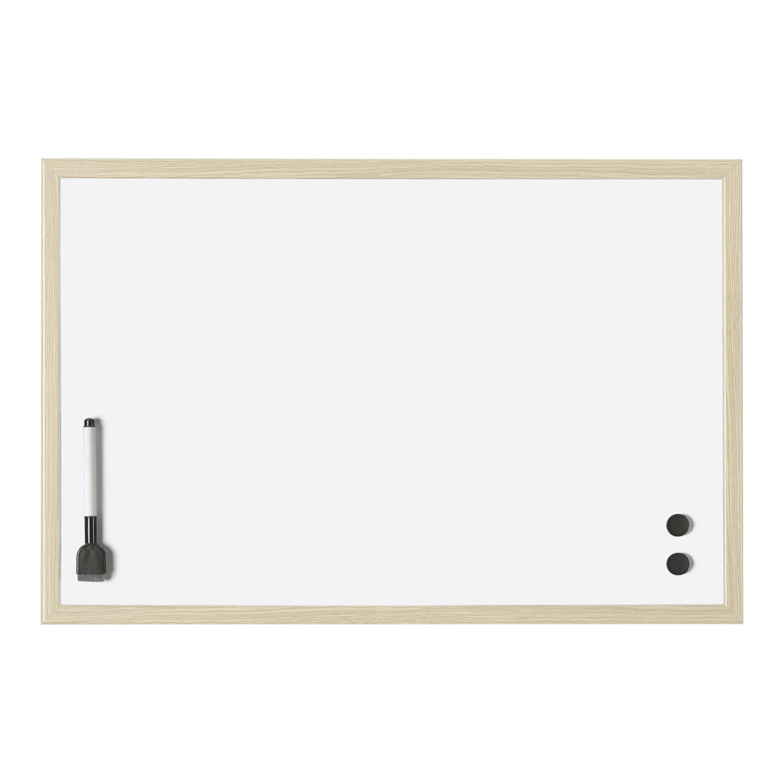 Magnetoplan Whiteboard mit Holz-Rahmen, 800 x 600 mm