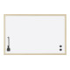 Magnetoplan Whiteboard mit Holz-Rahmen, 800 x 600 mm-1