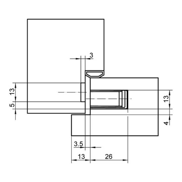 Magnetplatte KCM 50/H VA ma geb.SIMONSWERK