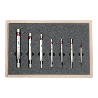 Mahr Jeu de cales d'épaisseur de contrôle Ajustement H7, 7 pcs 3-12 mm