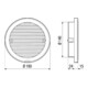 Maico Cache extérieur blanc, E-Set PP45 PP 45 AKR