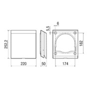 Maico Couverture extérieure blanche PP 45 AW-3